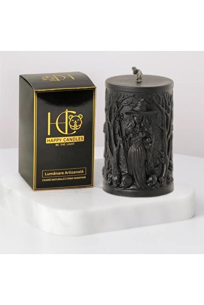 Happy Candles Beeswax Candle, Witch, Model 2, Halloween