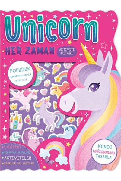 İndigo Kitap Unicorn Her Zaman - Çıkartmalı Aktivite Kitabı