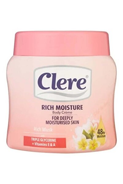 Clere Body Cream Rich Musk With Vitamins E + A 500 ML