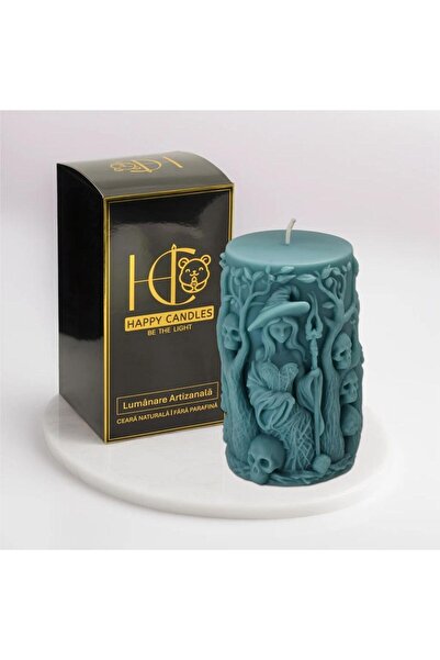 Happy Candles Scented soy wax candle, Witch Model 1, Bat, Halloween