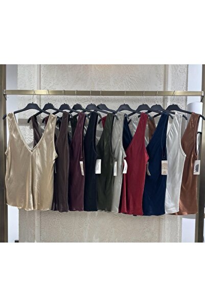 LUJJE Imported Silk Satin Thick Strap Blouse