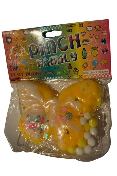 yumurcakstore kelebek figürlü taba sukuşi squishy stres oyuncağı yumuşacık je...