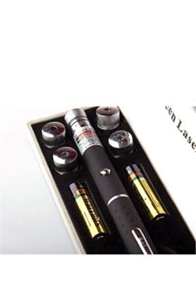 DİGİFULL 5 Başlıklı Yeşil Lazer Pointer Pilli 8 Km Etkili (5 Başlıklı) 58433