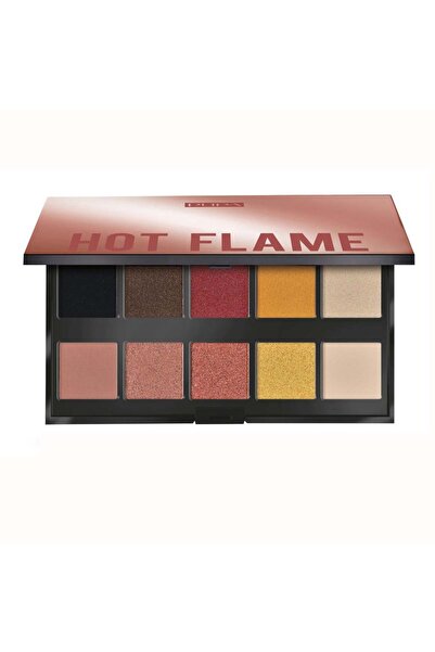 Pupa , Make Up Stories, Eyeshadow Palette, 002, Hot Flame, 10 Shades, 18 g