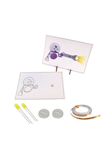 Fapatech Hikayeni Yarat Hover Bot Kağıt Devre Kiti - Fen Deneyi , Bakır İletk...