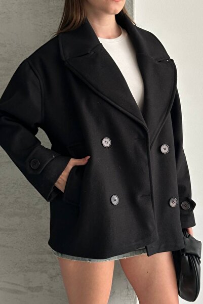 Helen Goods oversized Παχύ γυναικείο παλτό με επένδυση από κασμίρ