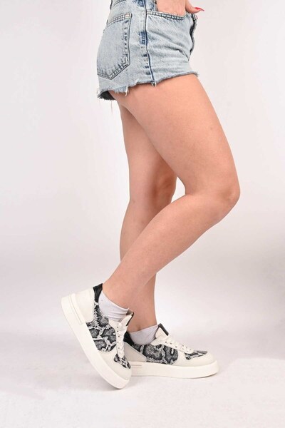 Bestello Lace-Up Thermo Sole Genuine Leather Sneaker 101-Farbi-52 Women's Shoes