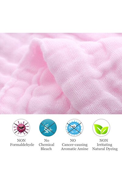 RADIOTRONICS 5pcs Muslin Baby Washcloths and Towels, 30x30cm