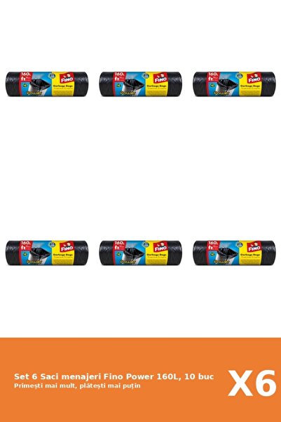 Fino Set 6 Saci menajeri Power 160L, 10 buc
