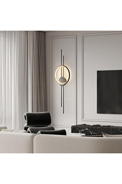 MİNEL DEKOR LED LIGHTING Aplik luna model 70 cm beyaz
