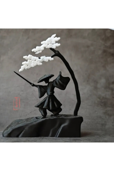 hivhestın Samuray Ruhu - Zen Ağacı 3D Baskı | PLA Malzeme | Japon Kültürü Mas...
