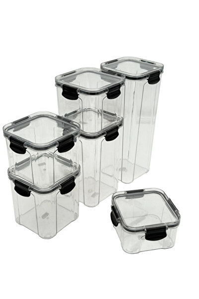 B&D AIR TIGHT FOOD CONTAINER SET 6 PIECE