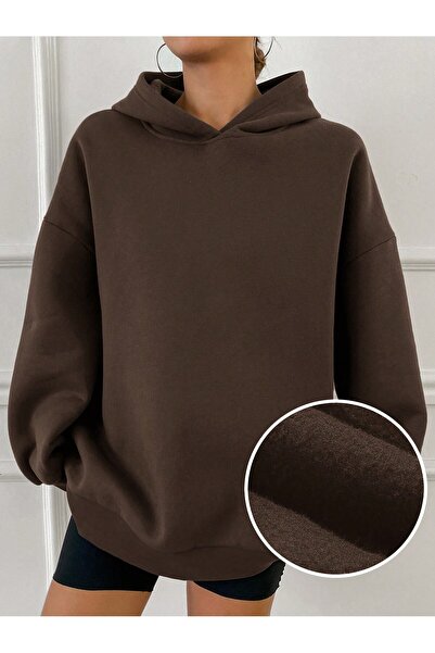 By Layina Plain Hooded Sweatshirt