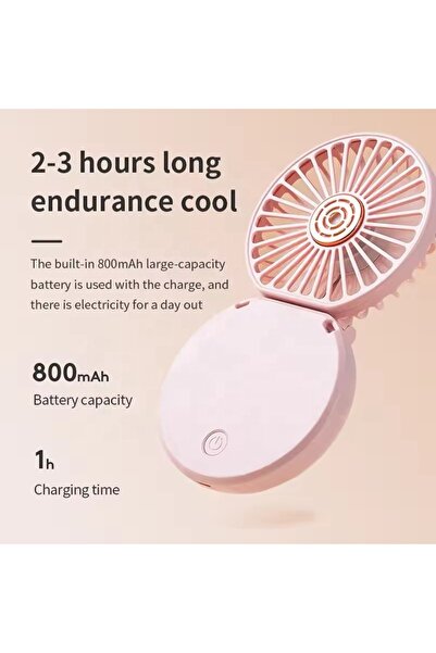 Zen Store Custom Mini Handheld Fan SL 606 - Foldable Battery Operated Portable Fan