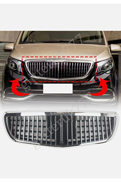 Harphour Mercedes Benz Vito (2016-2021) Uyumlu Maybach Ön Panjur W447 Ön Izga...