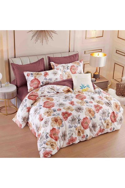 OEM Double Bed Linen, Fitted Sheet, Finet Fabric, 6 Pieces