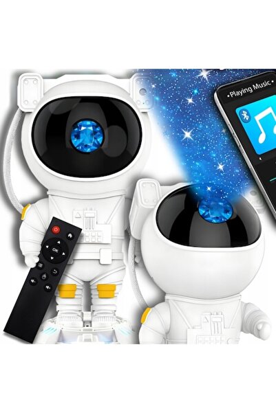 victiny Astronaut Star Projector Night Lamp for Kids with Bluetooth Speaker, Remote, 360