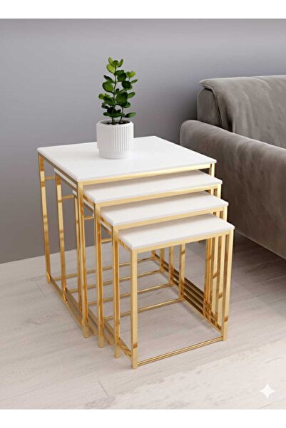 Nokta Sehpa Home CANFEZA 4LÜ ZİGON SEHPA