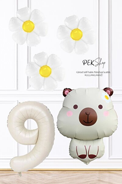 PEKSHOP Σετ μπαλονιών γενεθλίων με θέμα την καπιμπάρα και μπαλόνια μαργαρίτας...
