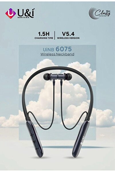 U & I Born To Win Wireless Neckband Bluetooth Headphones with 50H Playtime, Magnetic ON/OFF, Vibration Alert,