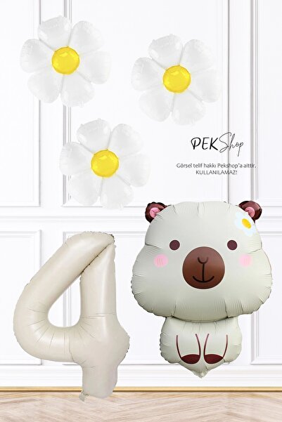 PEKSHOP Σετ μπαλονιών γενεθλίων με θέμα την καπιμπάρα και μπαλόνια μαργαρίτας...