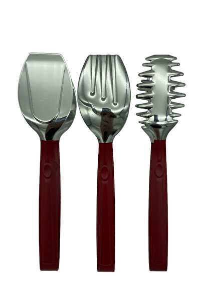 Atlas Mutfak طقم ملقط المعكرونة والسلطة والكعك من الفولاذ المقاوم للصدأ باللو...