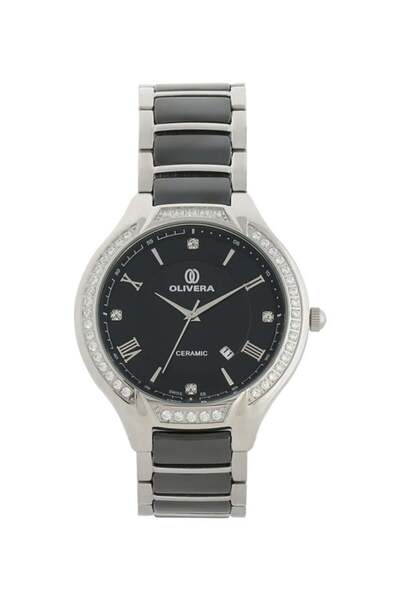 Olivera men Stone Studded Stainless Steel Analog Watch OG1370