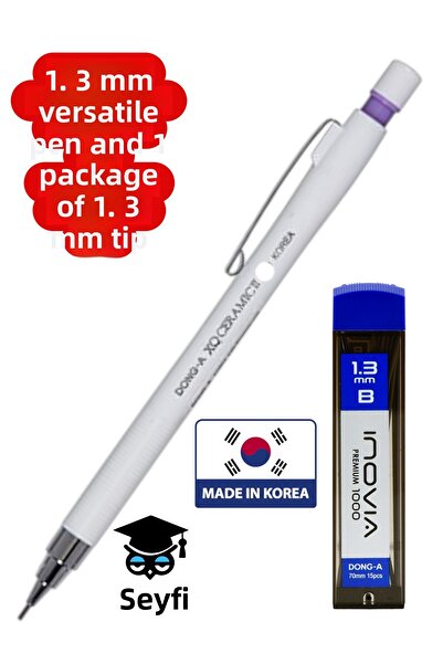 SEYFİKİRTASİYE 1.3 mm versatile pen and 1 package of 1.3 mm tip