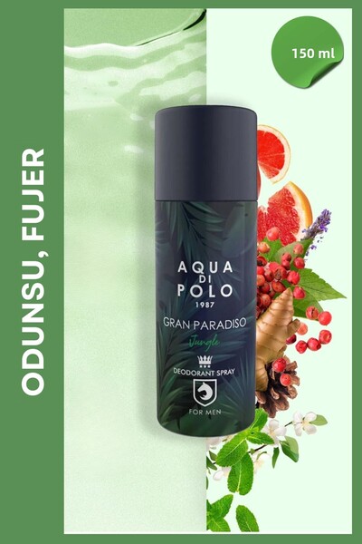 Aqua Di Polo 1987 جران باراديسو جانجل مزيل العرق بخاخ 150 مل للرجال Apca000201