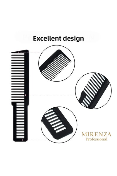 mirenza cosmetic Hairdresser Hair Cutting Comb Professional Green Durable Anti-Frizz Hair Styling Comb