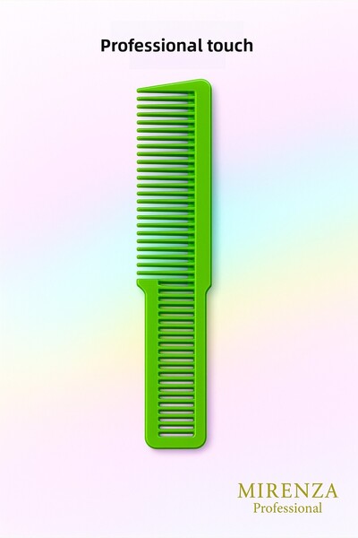 mirenza cosmetic Hairdresser Hair Cutting Comb Professional Green Durable Anti-Frizz Hair Styling Comb