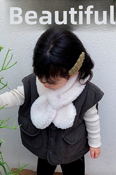 Bundera Woof Children's Scarf Plush Scarf Windproof Fleece Neck Collar Shawl