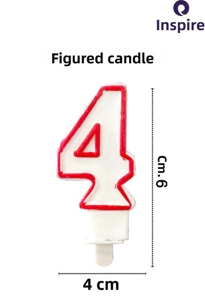 inkspire Numbered Candle 1 Piece Birthday Cake Candle Counted Candle Cake Can...
