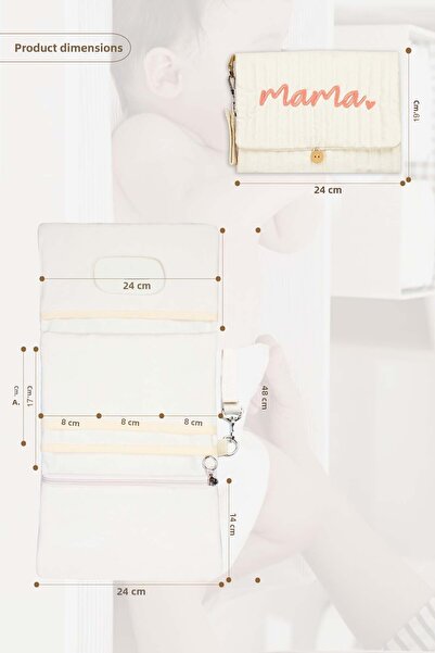 Modakids Mother Baby Waterproof Multi-Purpose Baby Care Bag Organizer