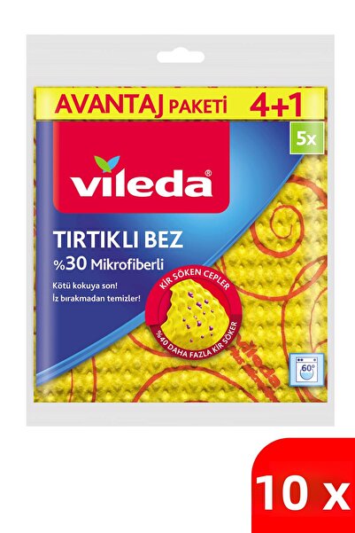 Vileda 2 Pack of 4 30% Microfiber Kitchen Diapers