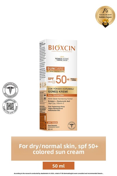 Bioxcin Sun Care Sunscreen for Dry Skin Spf 50 50 ml - Colorful