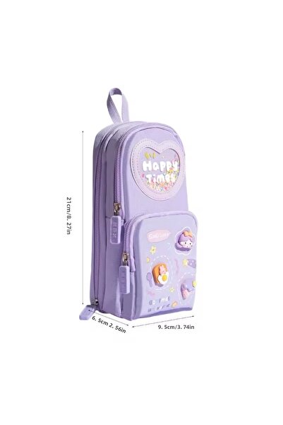 SANRIO Θήκη στυλό πολλαπλών διαμερισμάτων μεγάλης χωρητικότητας Kuromi