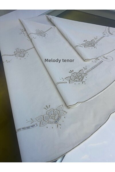 MEİWA 155x155 سنتيمتر PVC مفرش المائدة المستديرة 4-6-8-10 أشخاص عرض Meiwa الدانتيل المعالجة