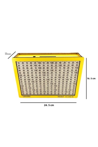Zarif İnci Cutie de economisire a banilor 10.000 Pușculiță galbenă