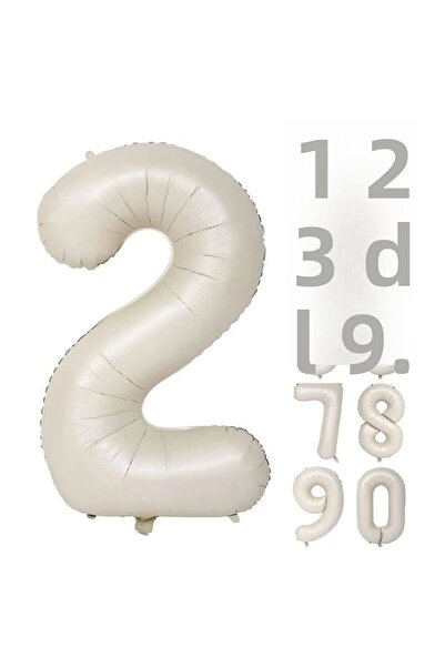 SURPRISE PARTY STORE 2 عدد بالون كريم اللون احباط بالون 76 سم 34 بوصة بالون هيليوم 2 سنة بالون رمل البحر اللون البيج