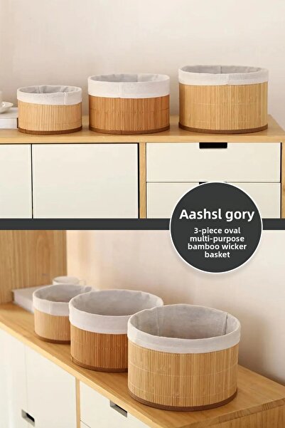 Anadolu Saray Οργανωτής μπαμπού 3 τεμαχίων πολλαπλών χρήσεων σε οβάλ σχήμα | ...