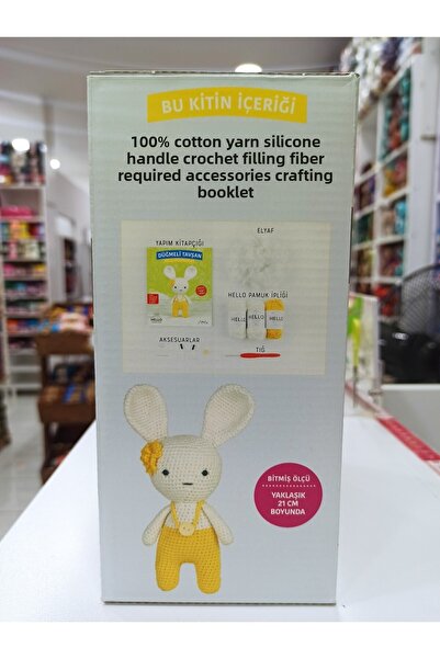Tuva Yayıncılık Buttoned Rabbit-Amigurumi Kit-Sleeping Companion