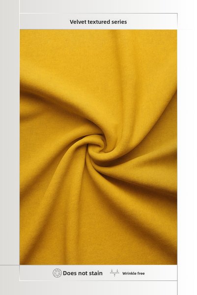 MARİTSA Tablecloth - Velvet Textured Series Yellow Care Free (Stain-Proof and Non-Wrinkle) Tablecloth