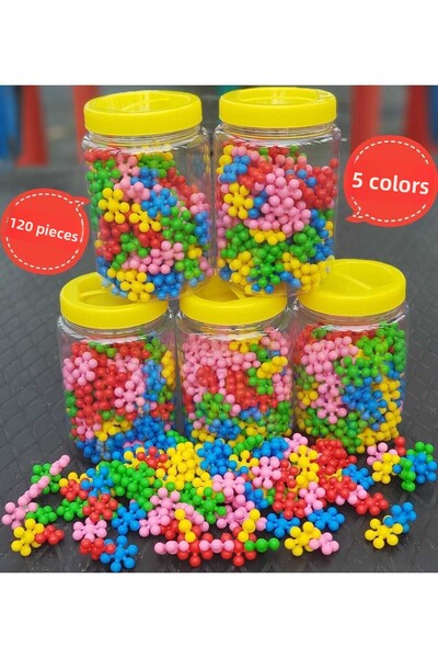 kaan oyuncak تدريب جذع الجزيء التعليمي الإبداعي متوافق مع 5 ألوان 120 قطعة لع...