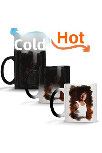 Baskı Dükkanı جاكي شان بورتريه كوب سحري بورسلين