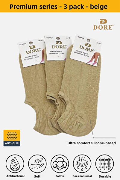 Dore Șosete originale unisex, 3 perechi Hajj Umrah Tawaf, fitness, yoga, pila...