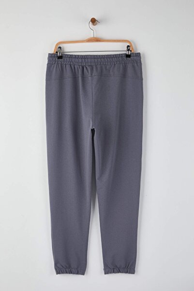 Trendyol Collection Pantaloni de trening Dirty Blue Regular/Normal Croială cu Elastic TMNSS21SR0429