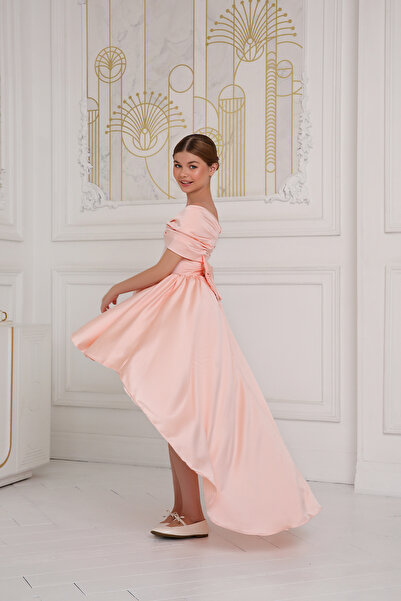 Kids Girl's Bow Detailed Evening Dress