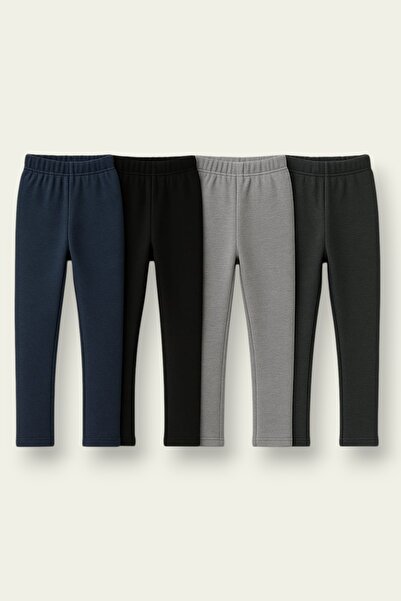 My Kids Wear Unisex Çocuk İçlik Tayt 4’lü Paket – Pamuksu Termal Tayt 4-12 Yaş 12148