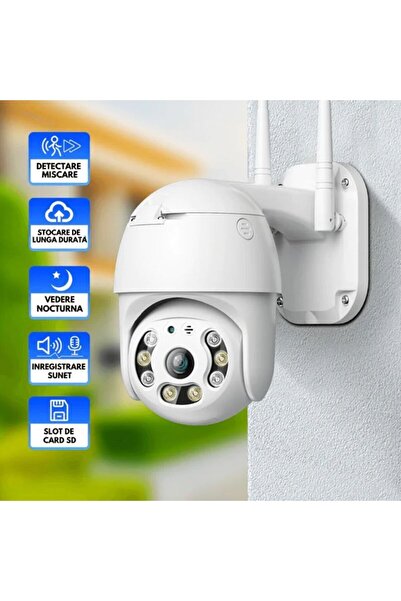 hoffmans Camera Supraveghere WiFi HD, Exterior, Control App, Microfon, Card 32GB